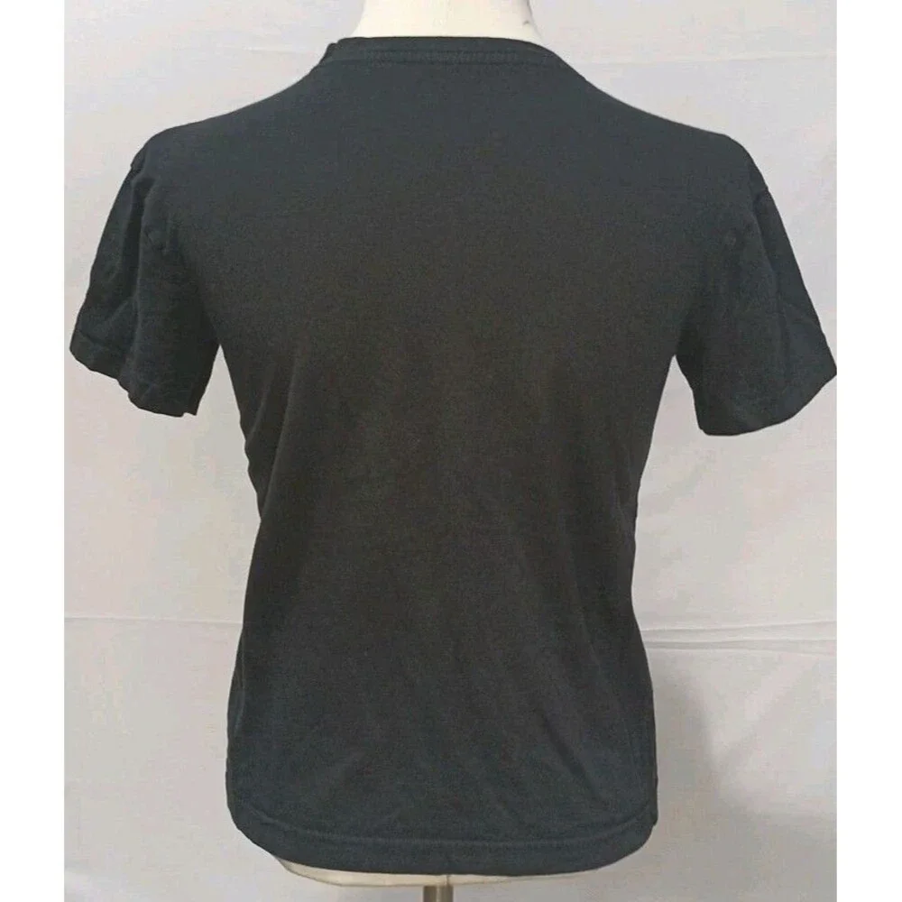 Converse All Star Girls Size L Graphic Black T-shirt